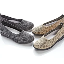Soft-Slipper "Vicky" grau-schwarz