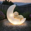 Solardeko "Hund auf dem Mond"