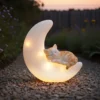 Solardeko "Katze auf dem Mond"
