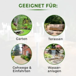 Solar-Gartenleuchten 4er-Set Gainsborough