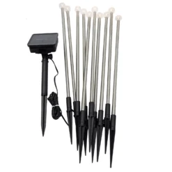 Solar-Kugelleuchten Gartenstecker 10er-Set