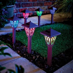 Solar-Standleuchte mit Farbwechsel 6er-Set Gainsborough