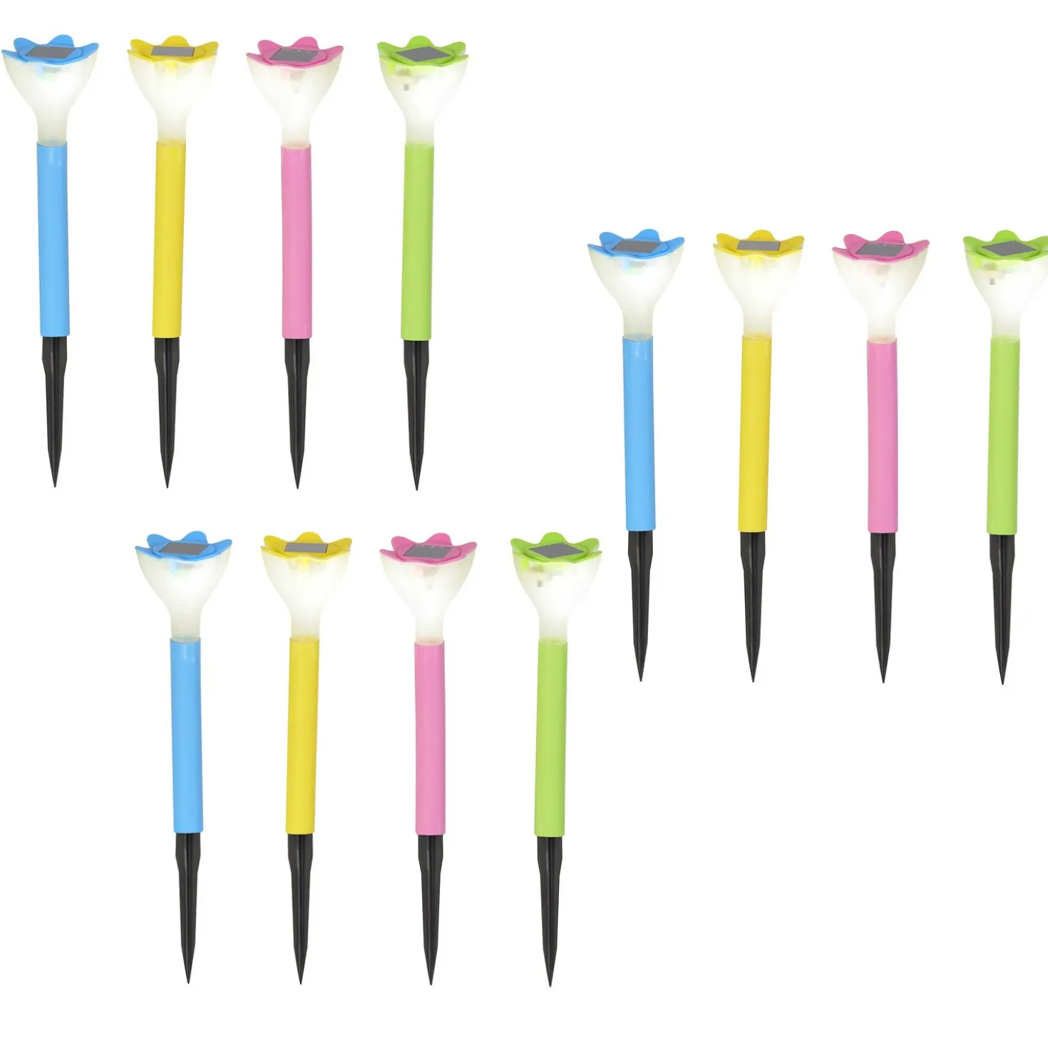 Solar-Stecker "Blumen" 6er-Set