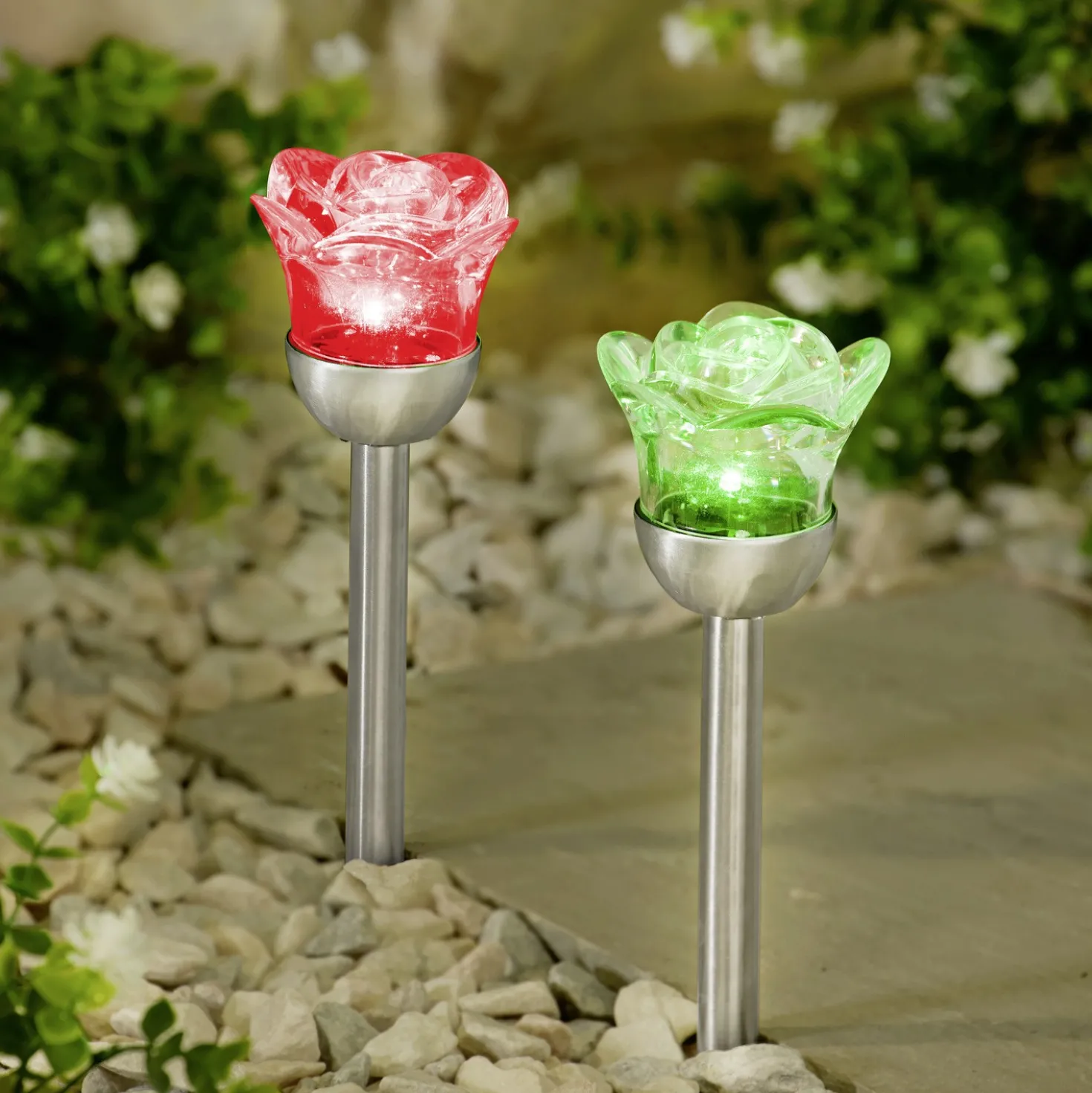 Solarstecker Rosen 2er-Set