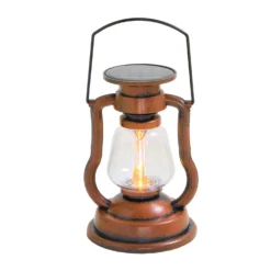 Solar-Sturmlaterne in Bronzeoptik