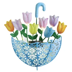 Solar-Wanddeko Schirm mit Tulpen Gainsborough