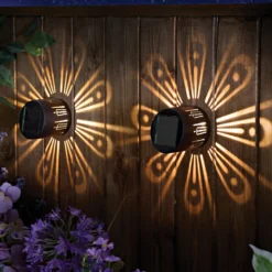 Solar-Wandleuchten "Blumen" 2er-Set Gainsborough