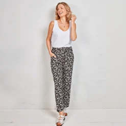 Sommerhose „Rita” Amélie di Santi schwarz/weiß