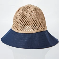 Sommerhut blaue Schleife