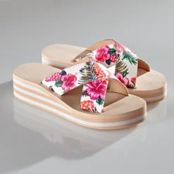 Sommer-Pantolette "Hibiskus"