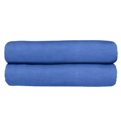 Spannbettlaken hellblau 100 x 200 cm, 2er-Set