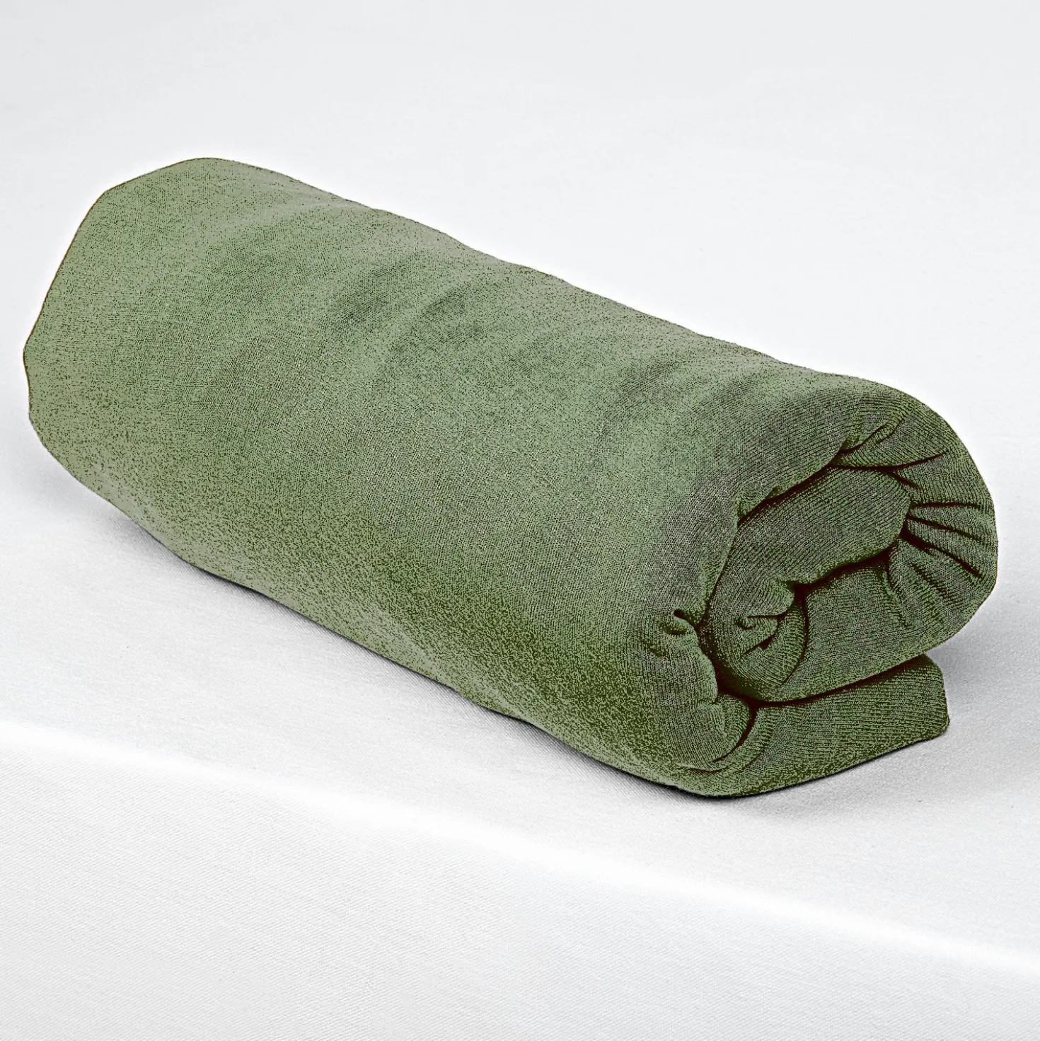 Spannbettlaken oliv 100 x 200 cm, 2er-Set