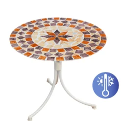 Spanntischdecke Mediterran XL Ø 85–105 cm