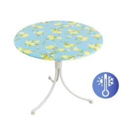 Spanntischdecke Zitrone Ø 70–86 cm