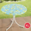 Spanntischdecke Zitrone XL Ø 85–105 cm