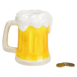 Spardose "Bierkrug" aus Keramik
