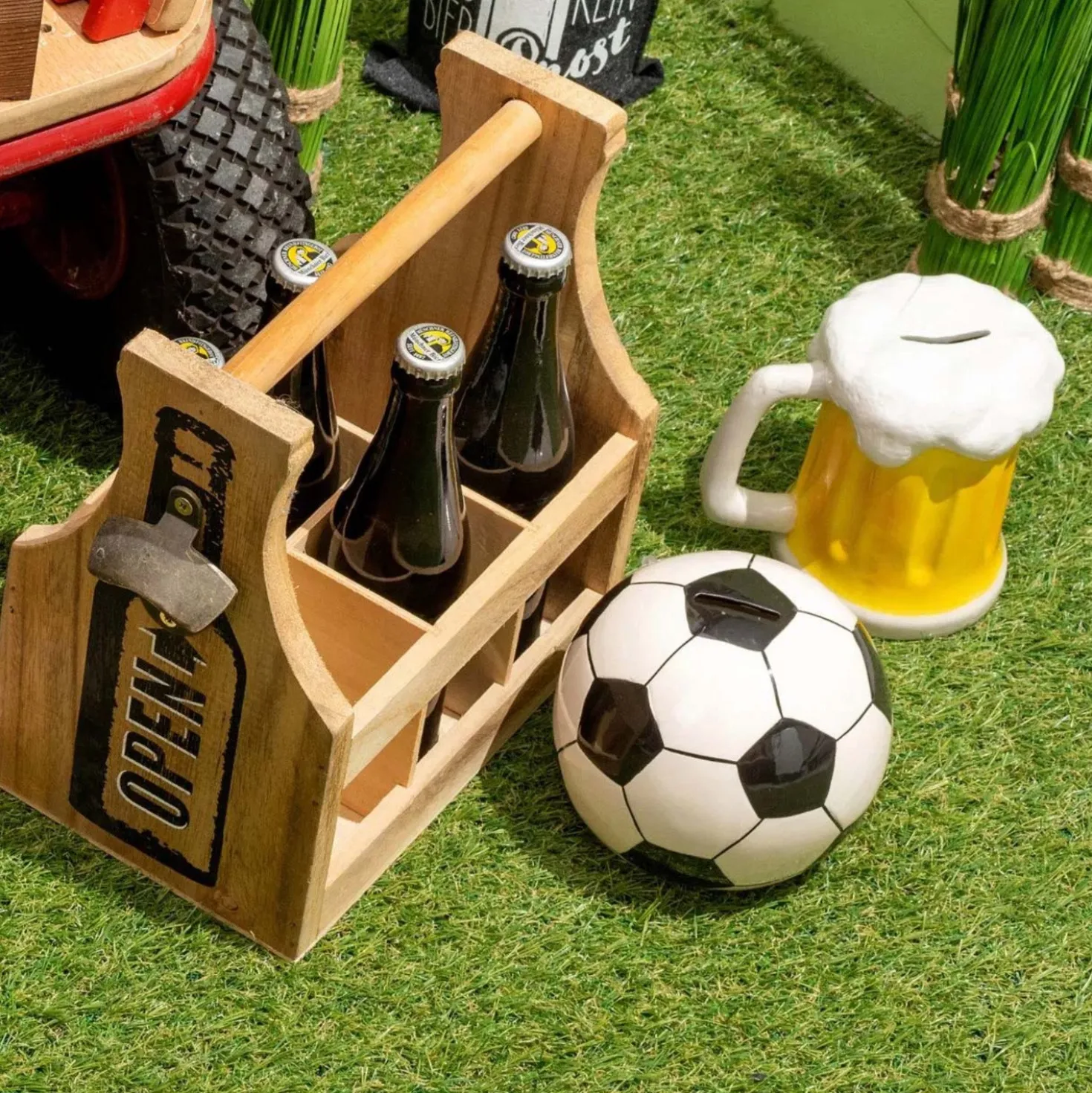 Spardose "Fußball" aus Keramik