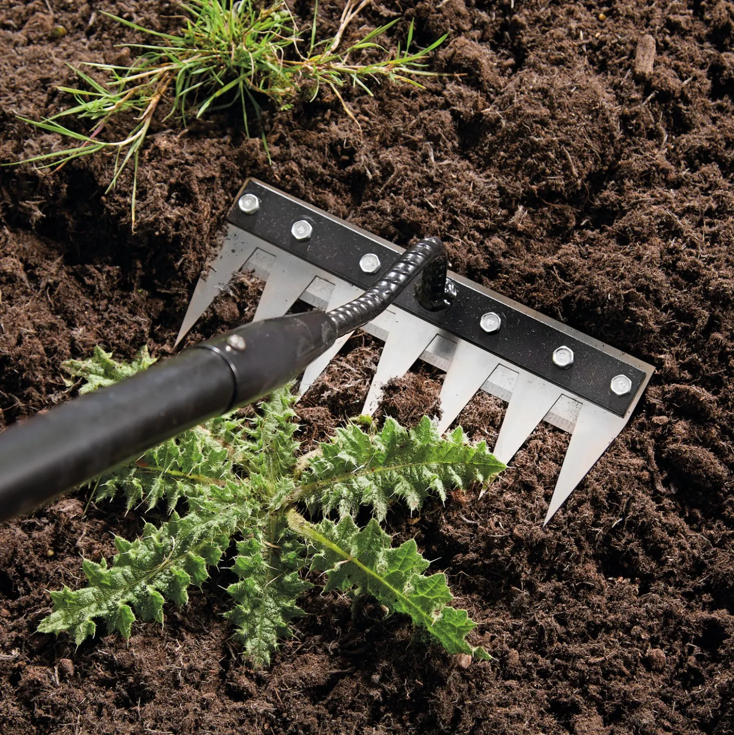 Spezialharke mit extra langem Stiel Victor Tools