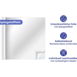 Spiegeleffekt-Folie 2er-Set zuschneidbar Maximex