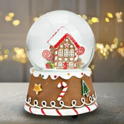 Spieluhr / Schneekugel Lebkuchenhaus