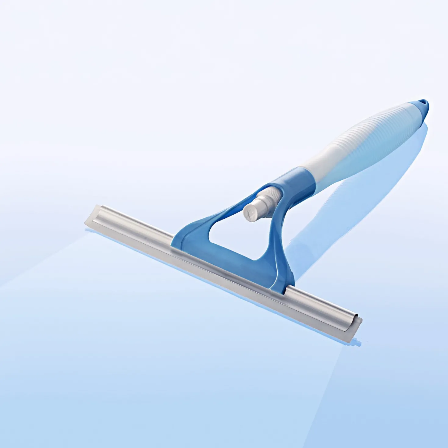 Sprüh-Fensterwischer 2-in-1 blau