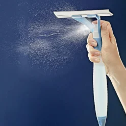 Sprüh-Fensterwischer 2-in-1 blau