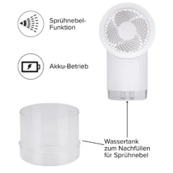 Sprühnebel-Ventilator mit Akku Lifetime Air