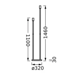 Standleuchte DECOR STICK FLOOR 2xE27 dunkelgrau LEDVANCE