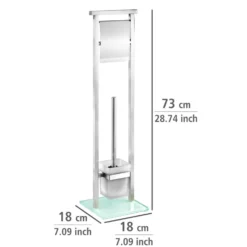 Stand WC-Garnitur "Debar" Edelstahl matt WENKO