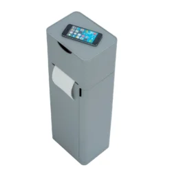 Stand WC-Garnitur „Imon 6-in-1“ mit Ablage Grau matt WENKO