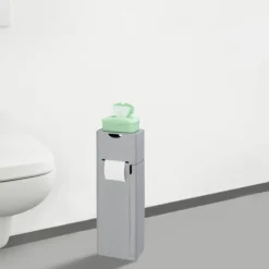 Stand WC-Garnitur „Imon 6-in-1“ mit Ablage Grau matt WENKO