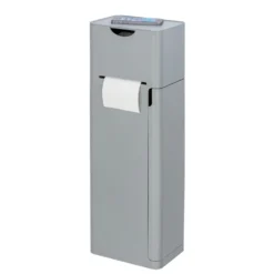 Stand WC-Garnitur „Imon 6-in-1“ mit Ablage Grau matt WENKO