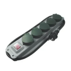 Steckdosenleiste 5-fach IP44 mit Deckel & Schalter REV RITTER