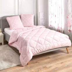 Steppbett rosé 135x200cm Eldo