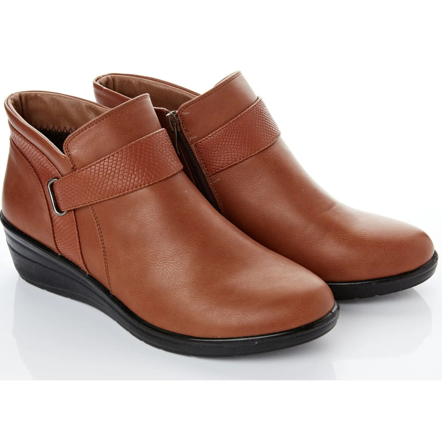 Stiefelette "Brit" cognac