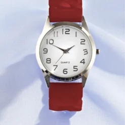 Stretch-Armbanduhr rot