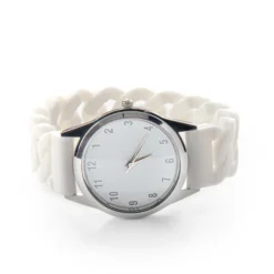 Stretch-Armbanduhr weiß
