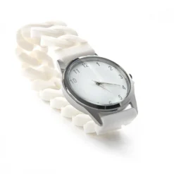 Stretch-Armbanduhr weiß