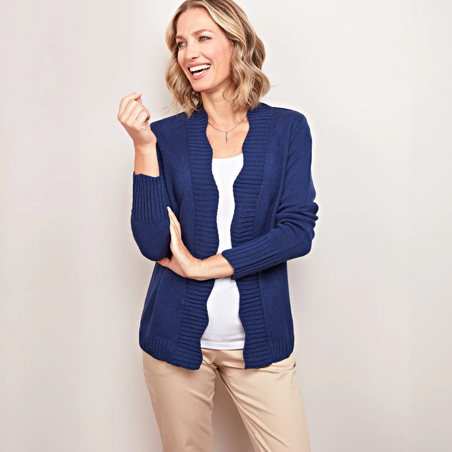 Strick-Cardigan Wilma navy