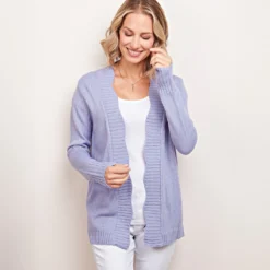 Strick-Cardigan Wilma violett