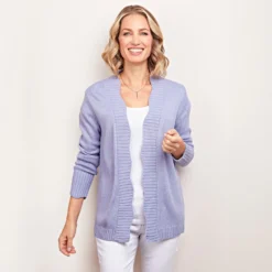 Strick-Cardigan Wilma violett