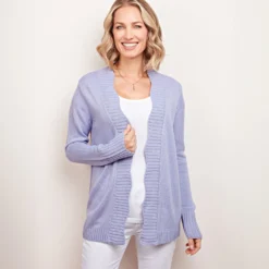 Strick-Cardigan Wilma violett