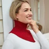 Strickkragen bordeaux