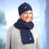 Strickschal "Finny" blau