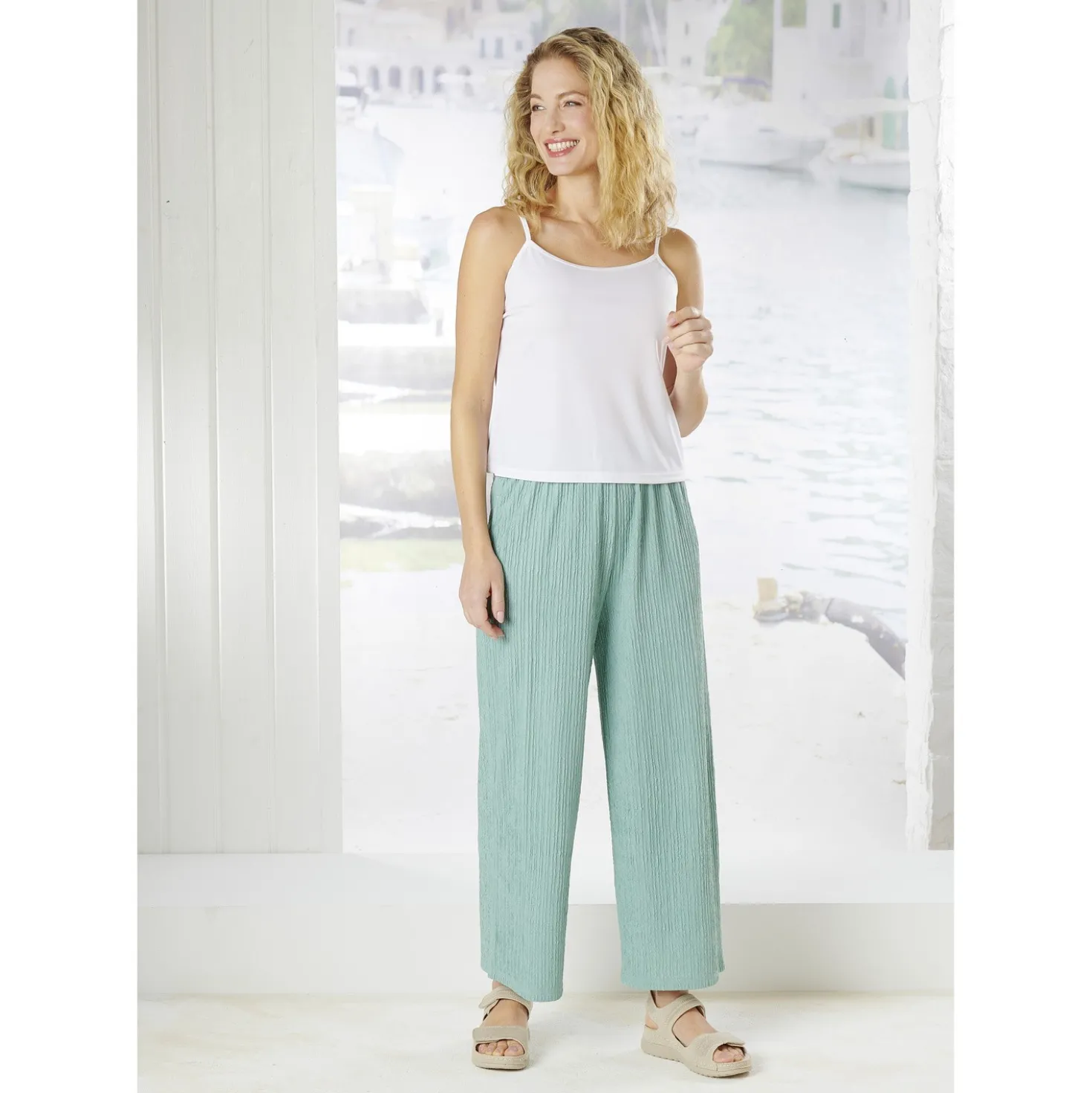 Strick-Set: Pullover & Top weiß 2er-Set