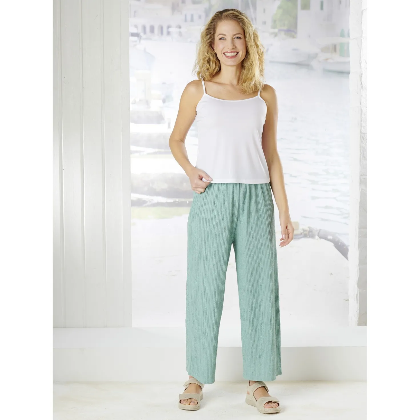 Strick-Set: Pullover & Top weiß 2er-Set