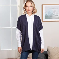 Strickweste marine