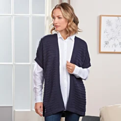 Strickweste marine