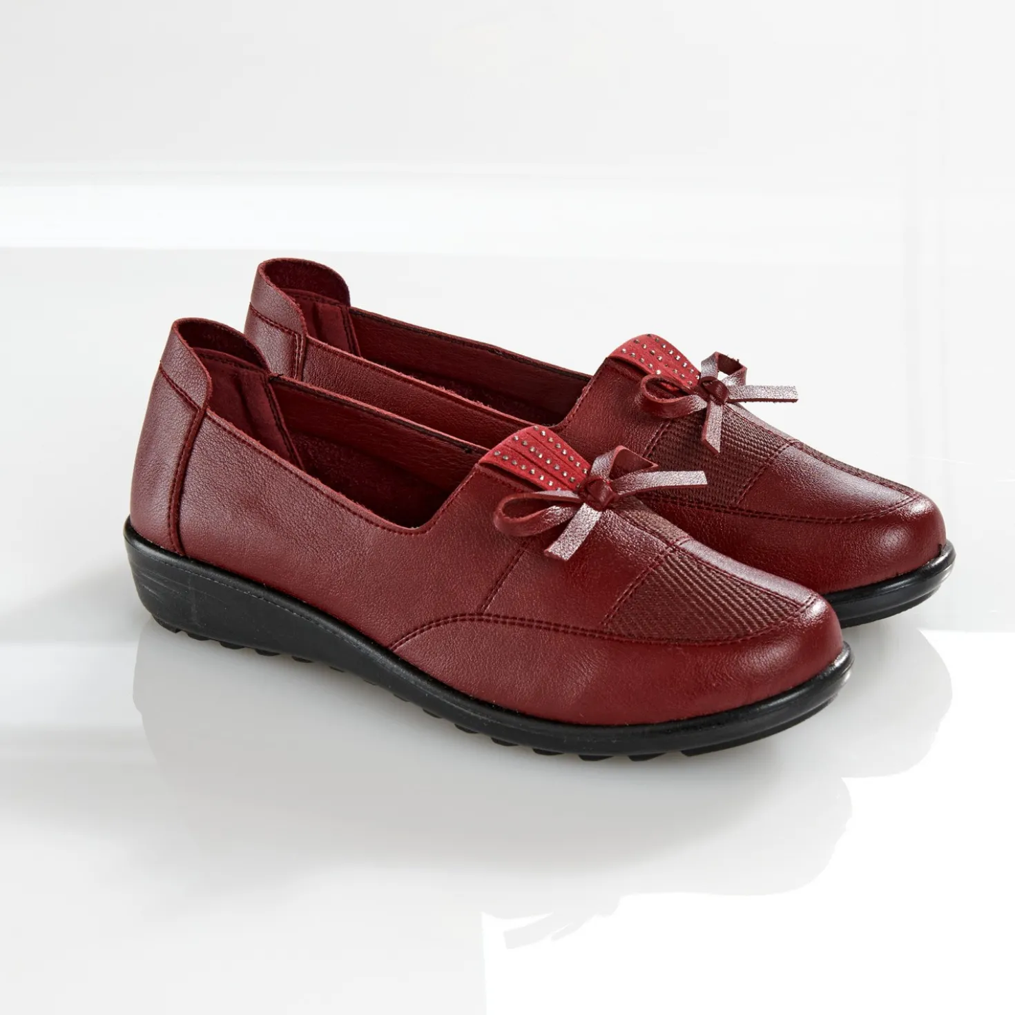 Super-Komfortschuh "Camilla" bordeaux