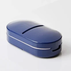 Tablettenschneider mit Aufbewahrungsbox navy